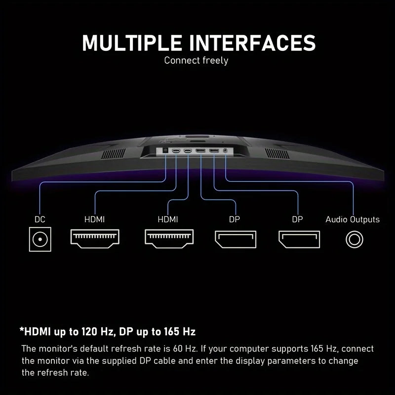 32-inch Ultra-Wide Curved Gaming Computer Monitor