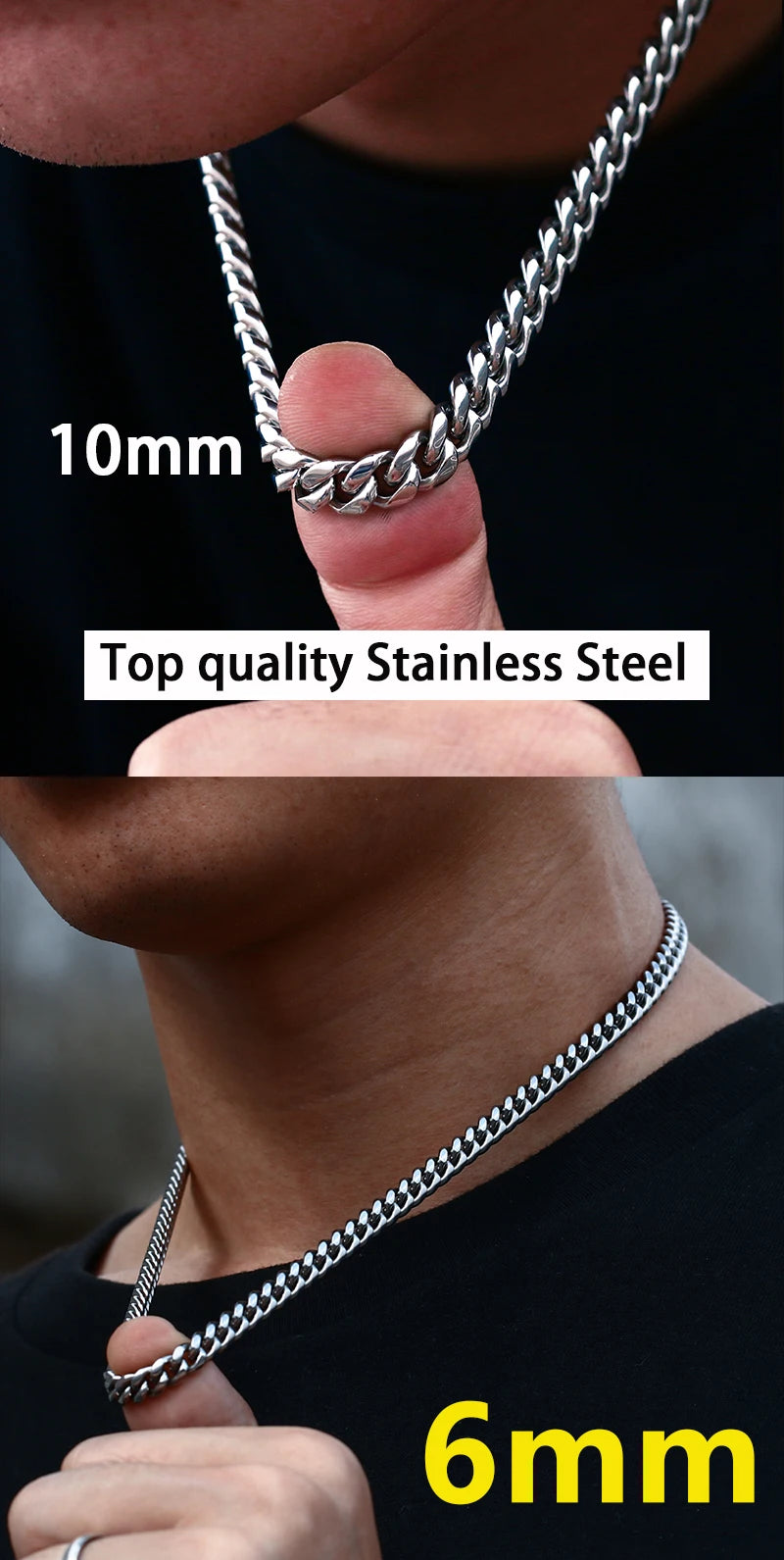 Cuban Link Chains Chokers Necklace For Men