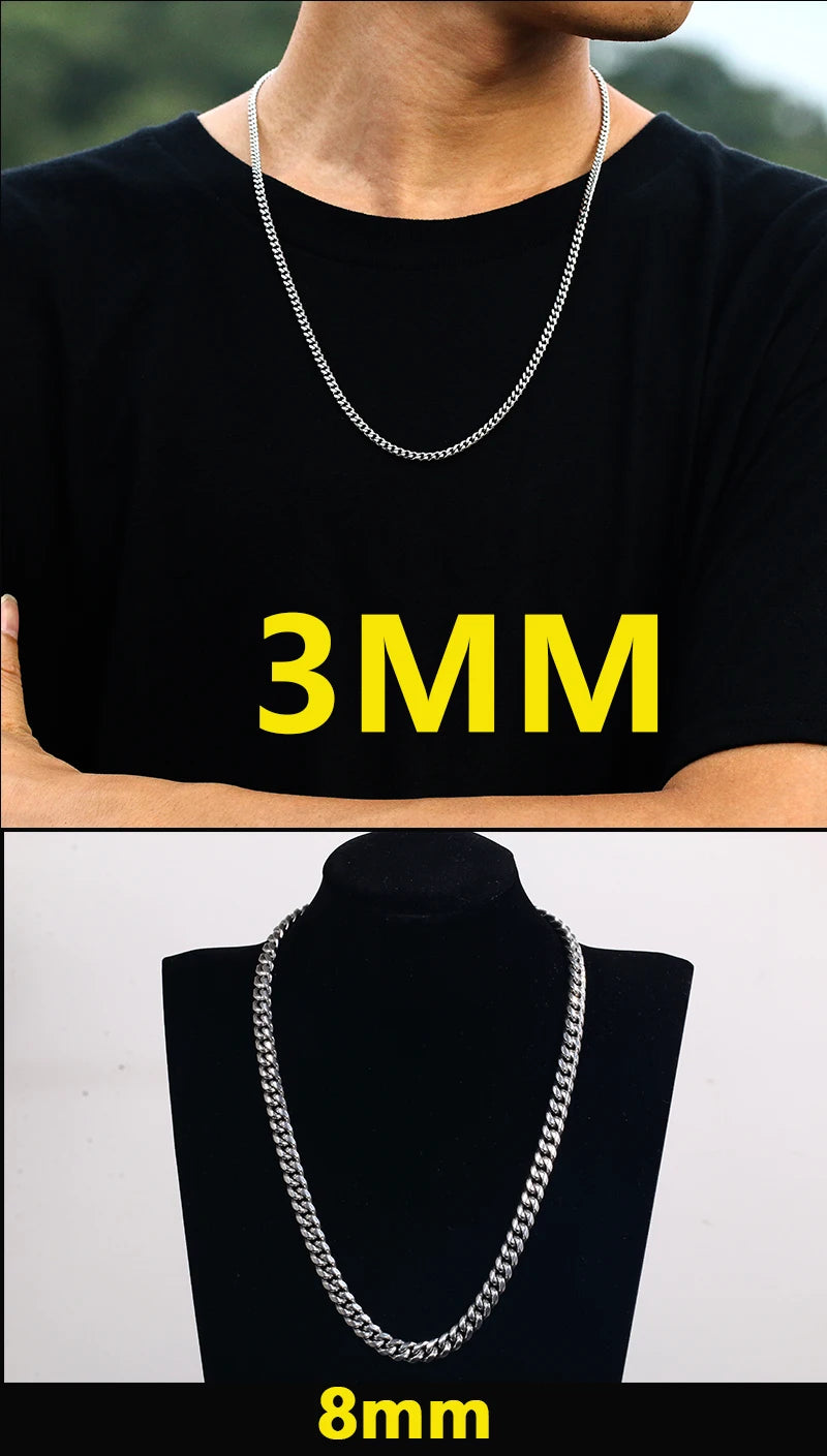 Cuban Link Chains Chokers Necklace For Men
