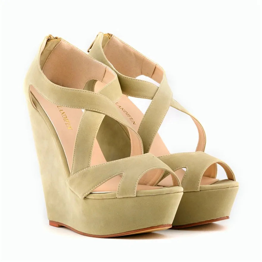 Cross Cut-Outs Women's Sandals
