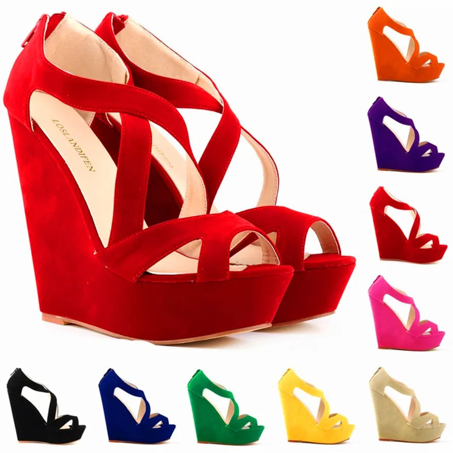 Cross Cut-Outs Women's Sandals