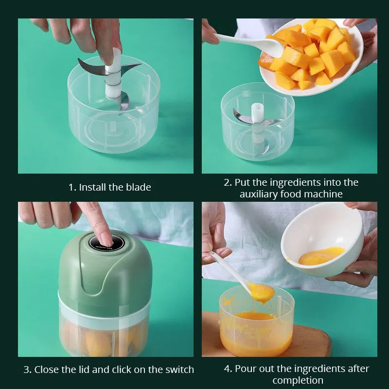 Electric Kitchen Garlic Chopper
