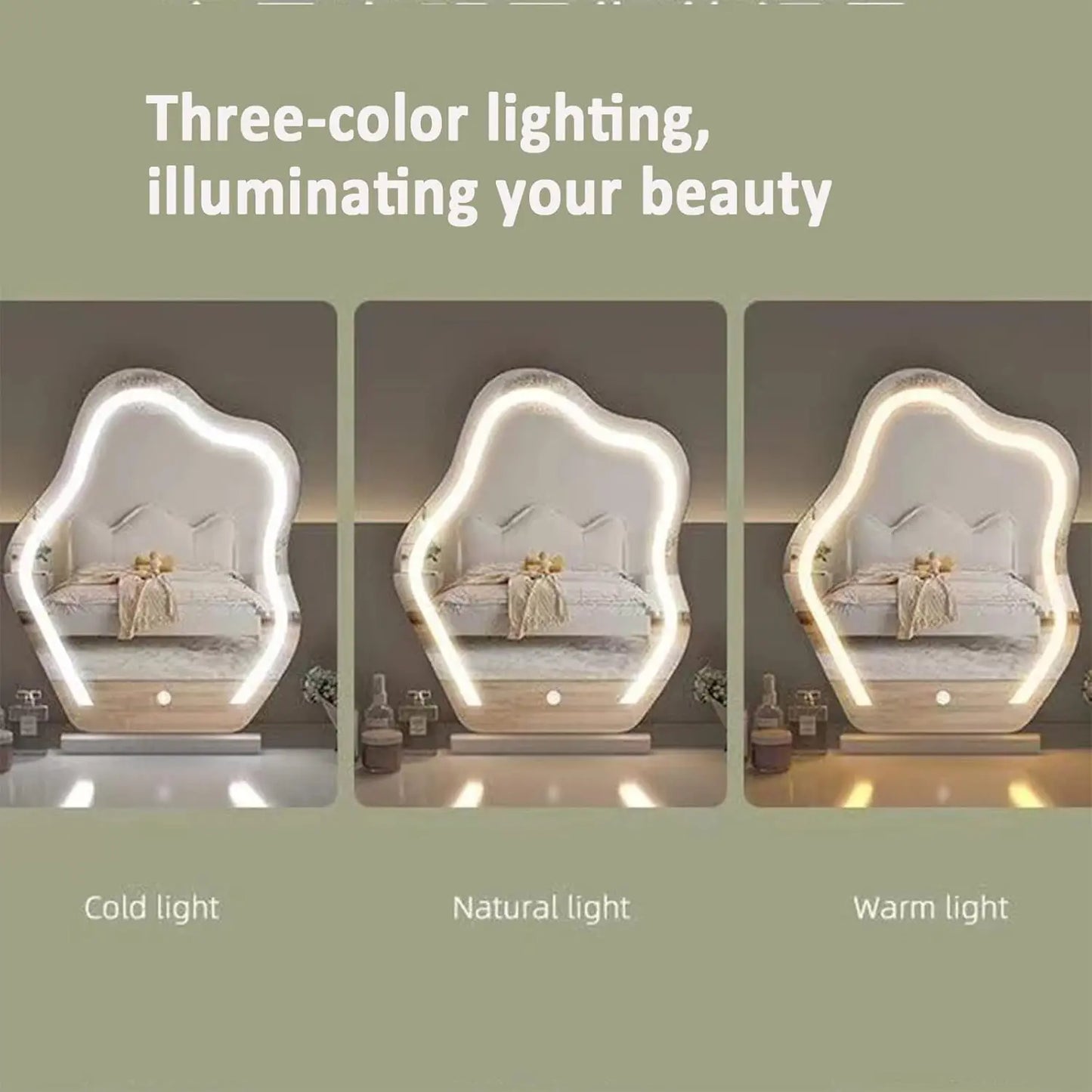 Tabletop Cosmetic LED Makeup Mirror