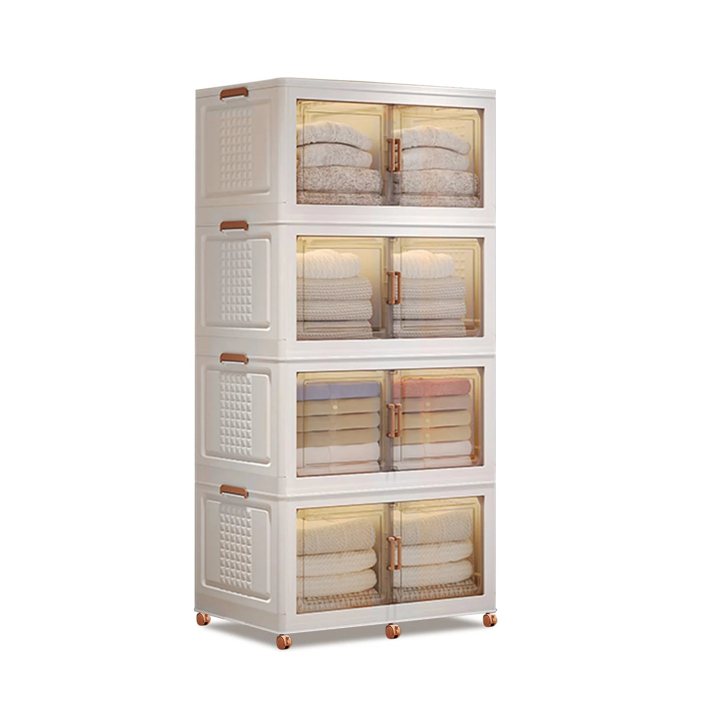 Plastic Wardrobe Stackable Storage Cabinet