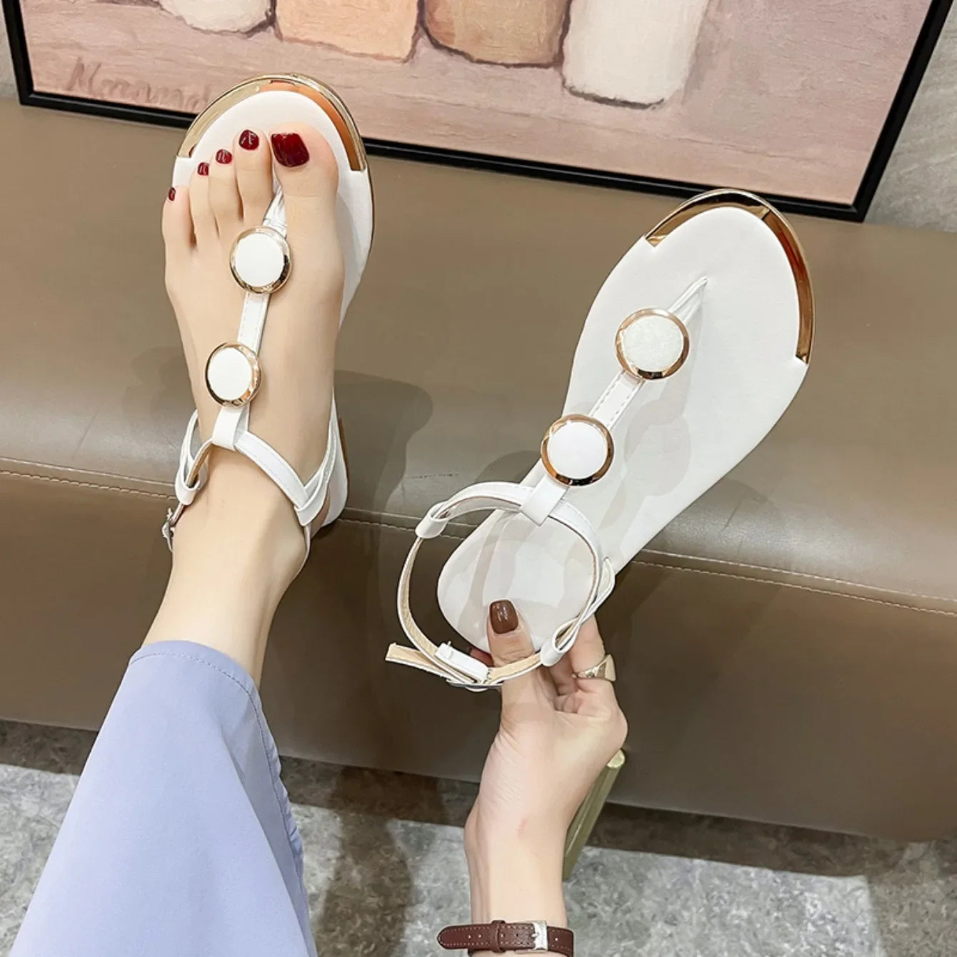 Luxury Summer Women's Casual Flat Sandals