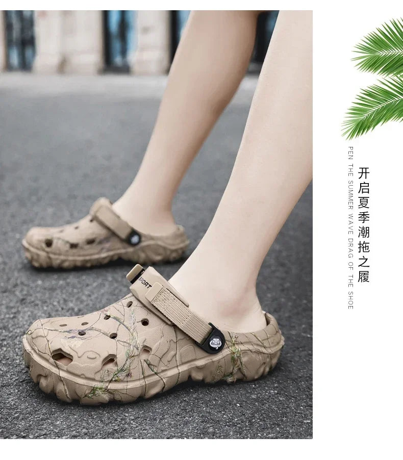 Men's Garden Platform Sandals Slippers