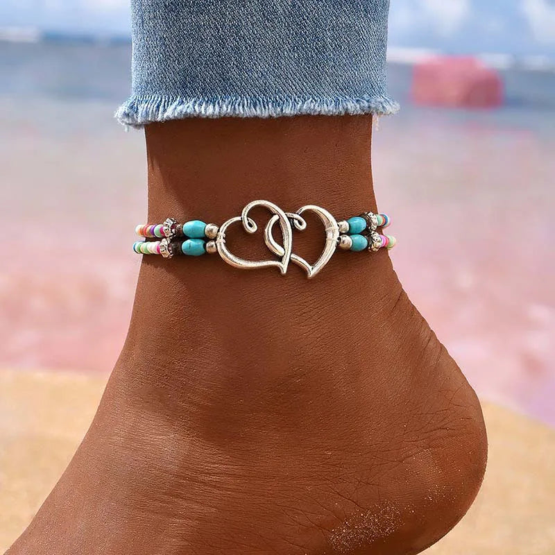 Starfish Conch Shell Beads Anklet For Women