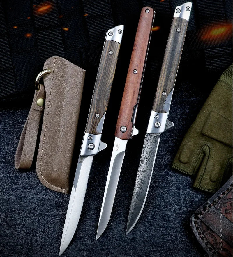 Wood Handle Folding Knife