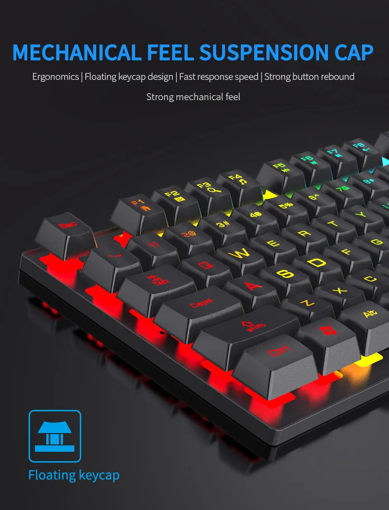 104 Keys Wired Gaming Keyboard