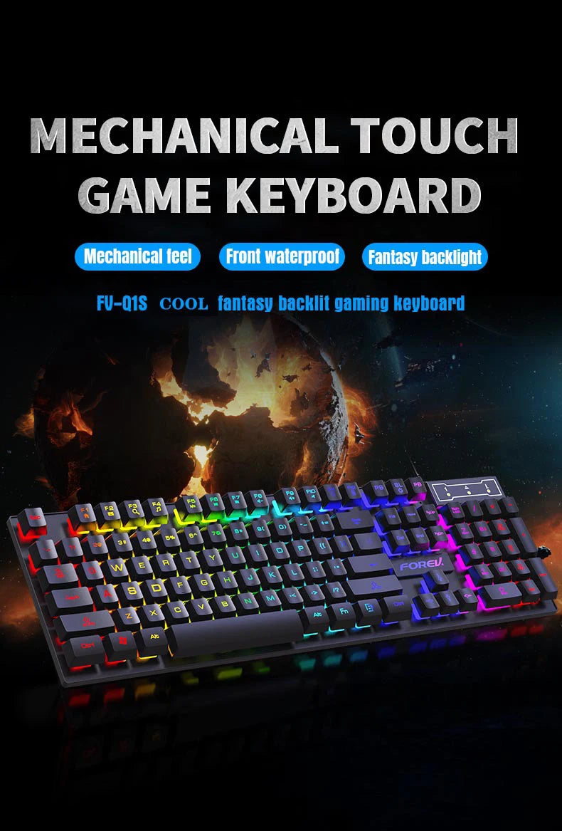 104 Keys Wired Gaming Keyboard