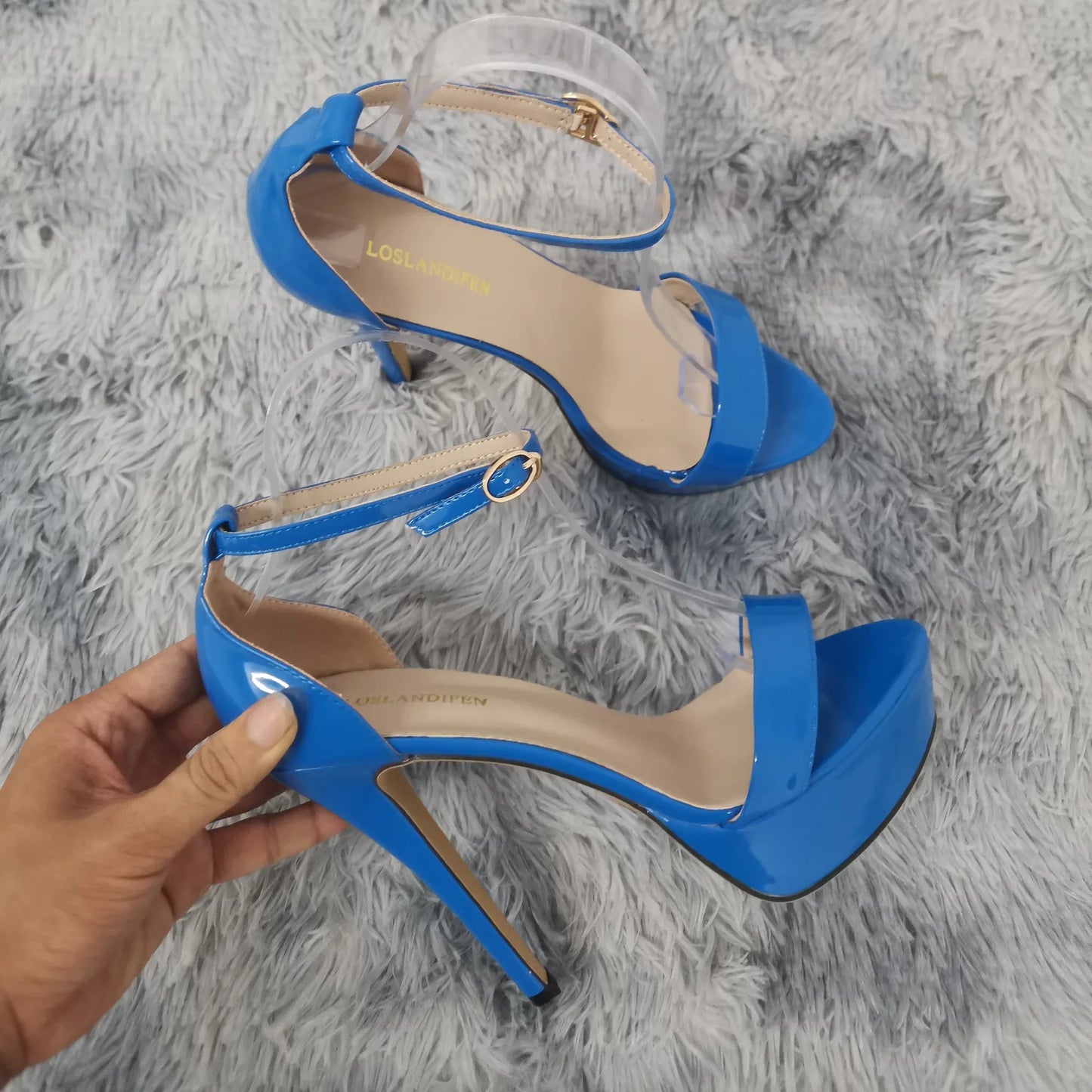 Supper Flash High Heels Patent Women's Sandals