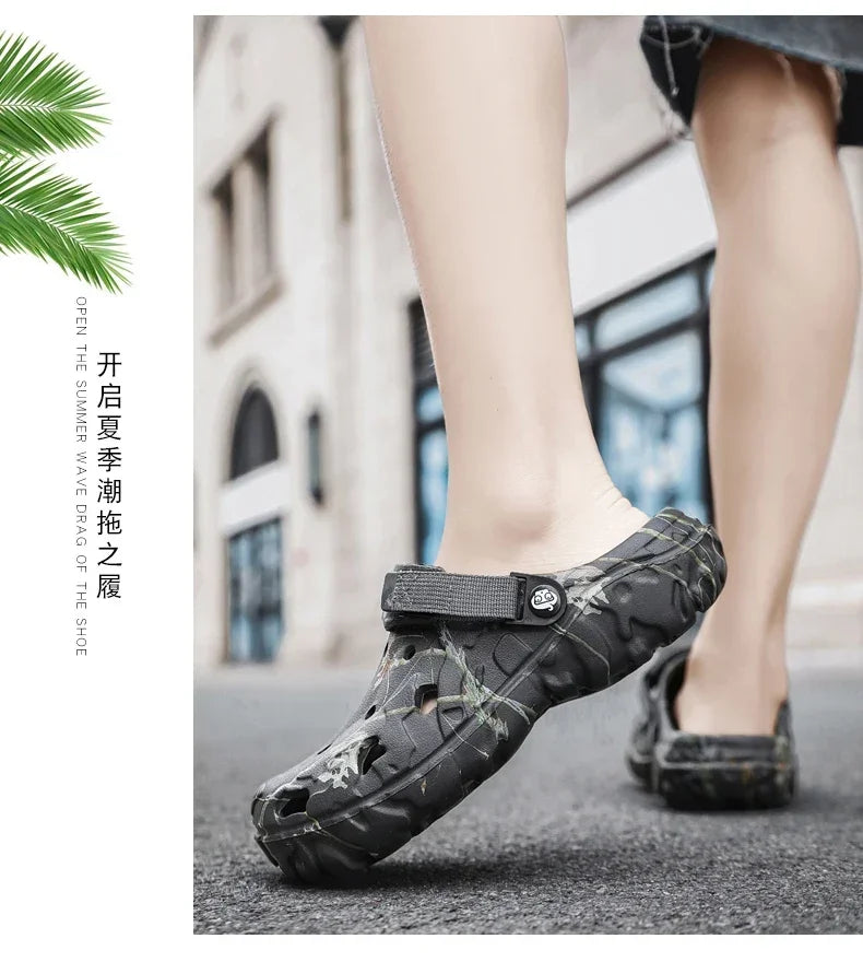 Men's Garden Platform Sandals Slippers