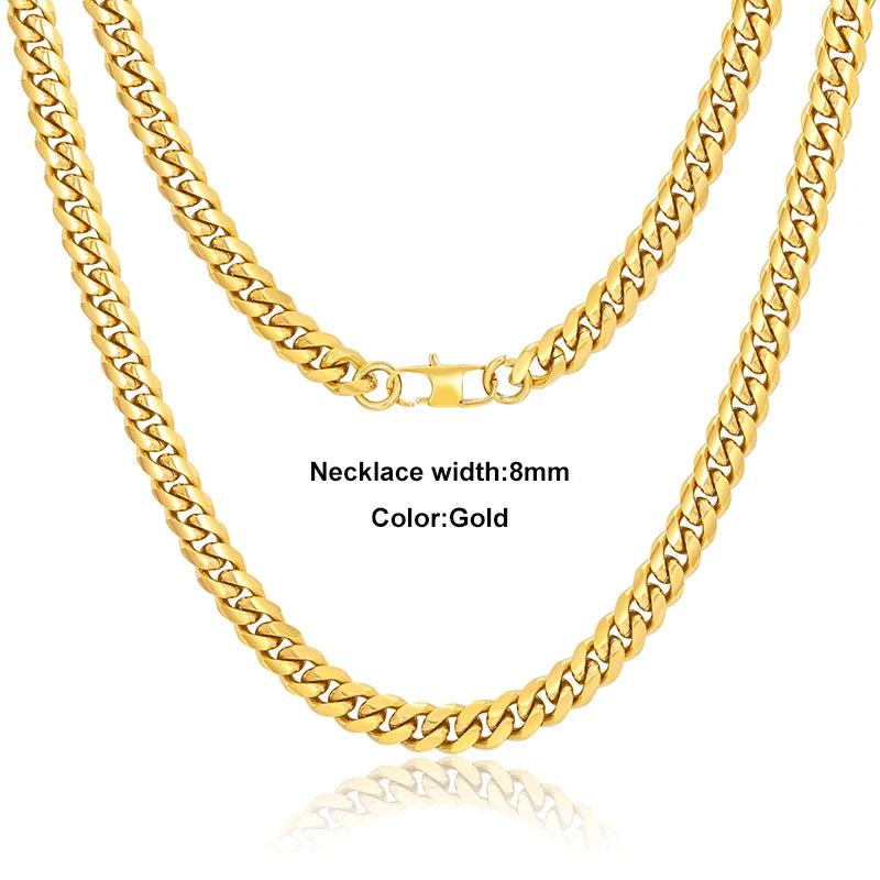 Cuban Link Chains Chokers Necklace For Men