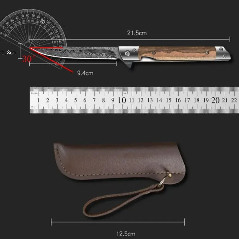 Wood Handle Folding Knife