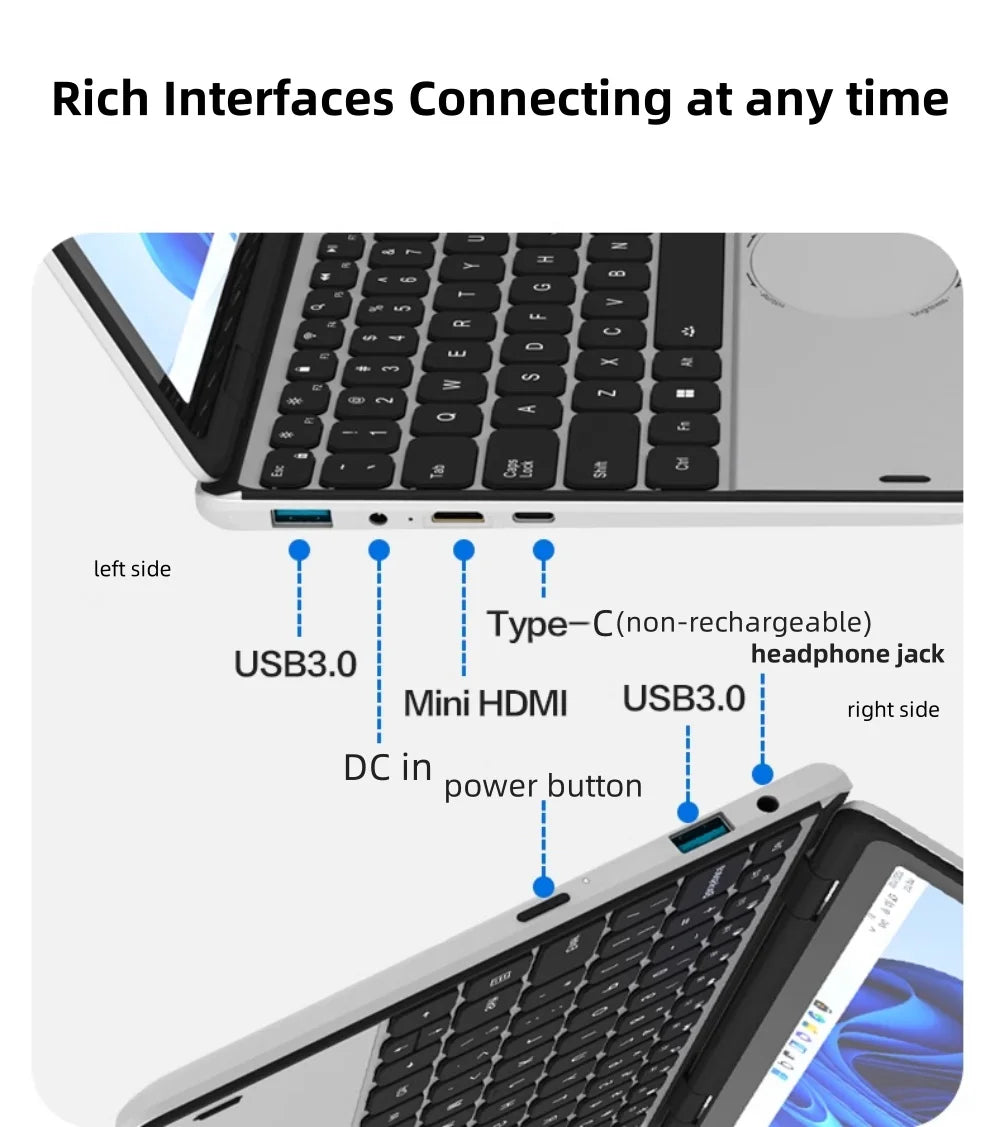 16GB Intel Processor Notebook Laptop