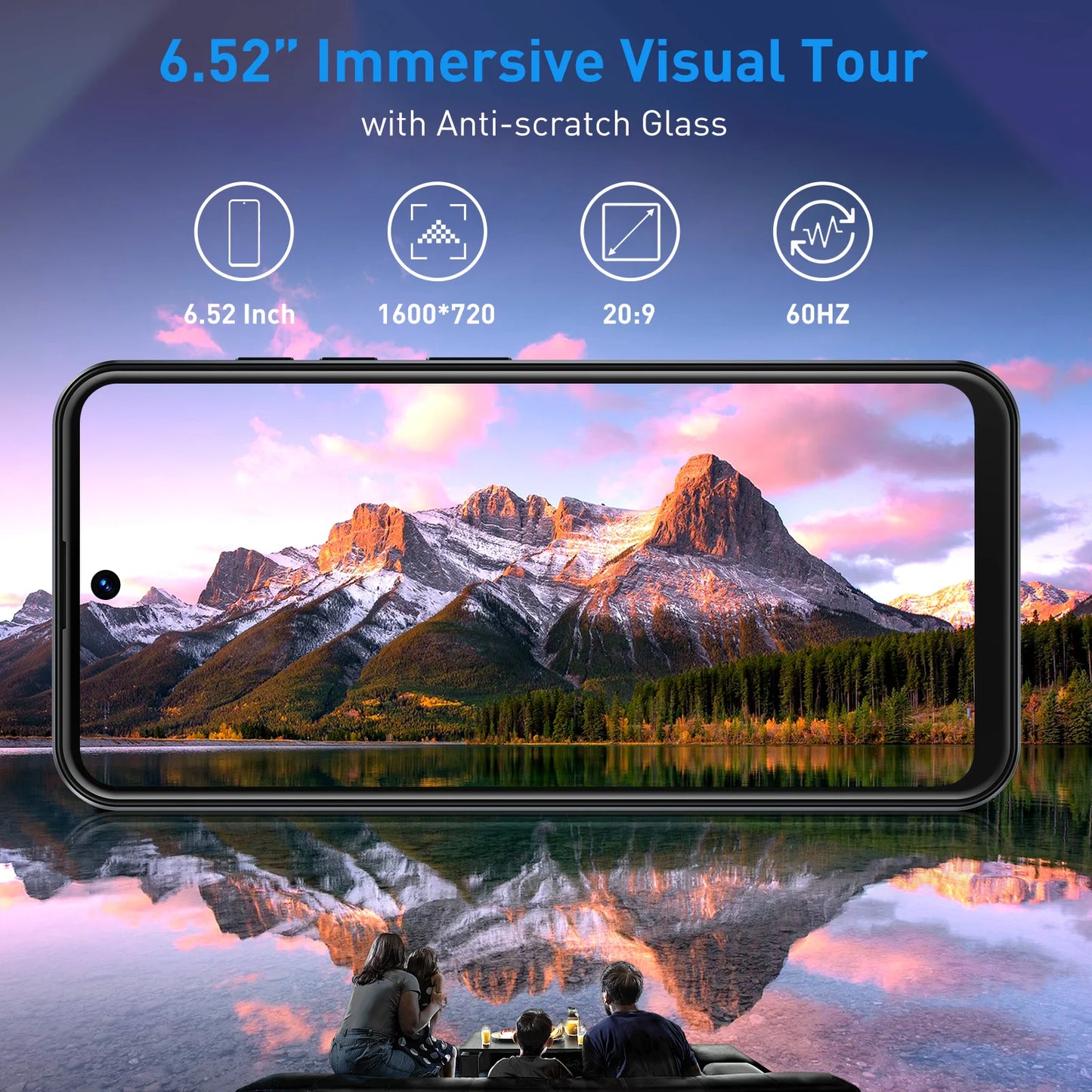 XGODY Android,6.5 inch Screen Smartphone