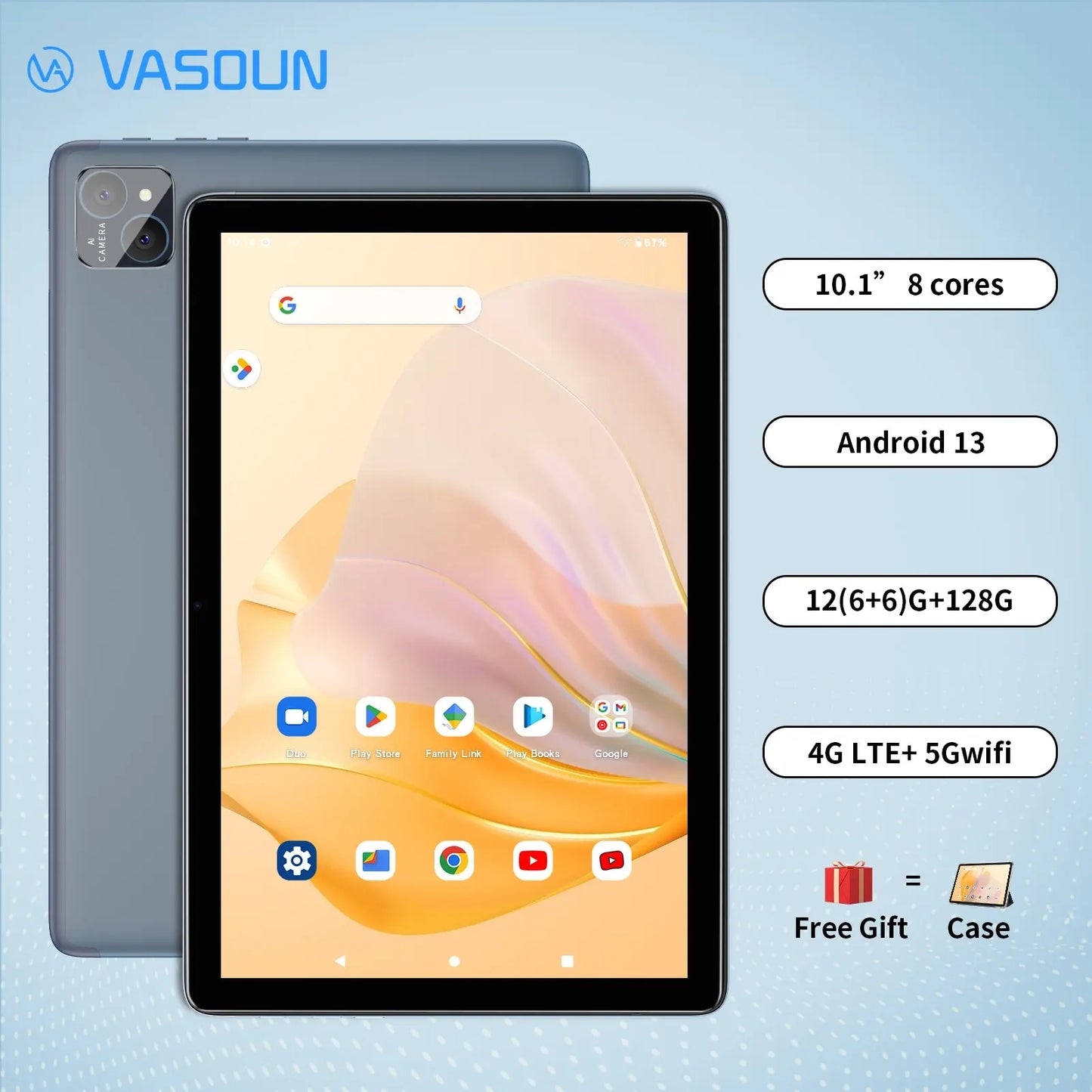 Android 14 Dual SIM Tablet