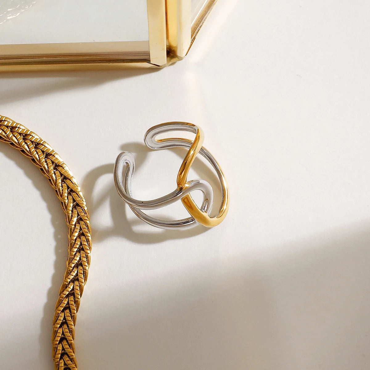 Smooth Irregular Women's Open Ring