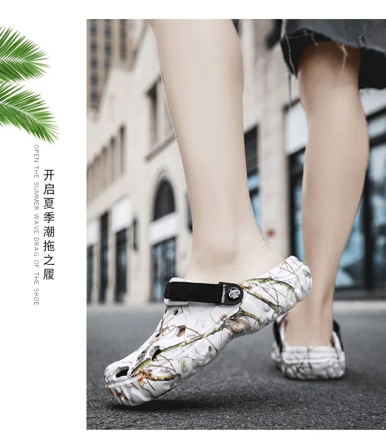 Men's Garden Platform Sandals Slippers