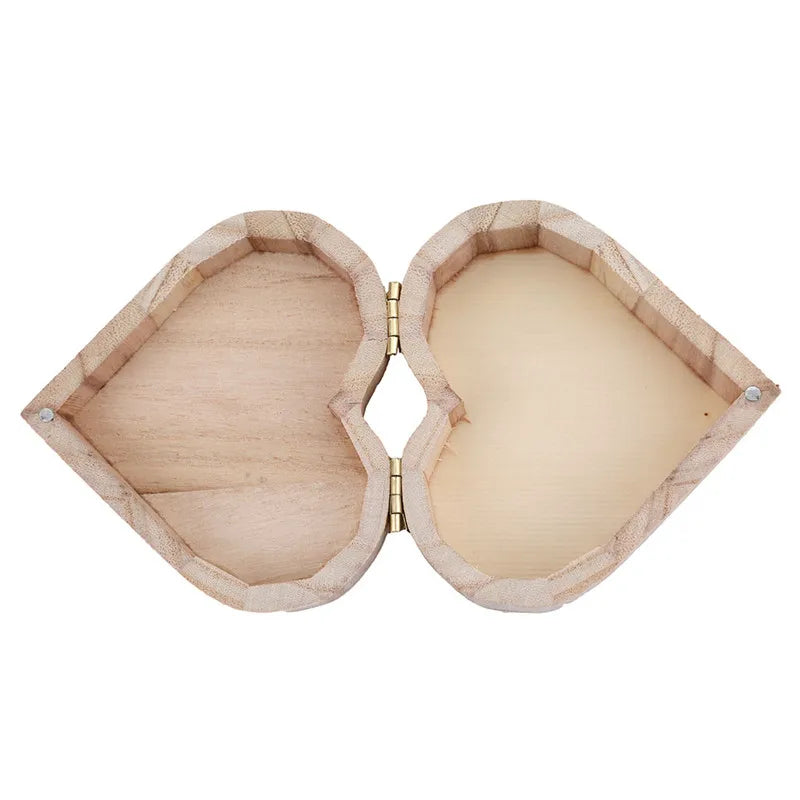 Heart Shape Wood Jewelry Box