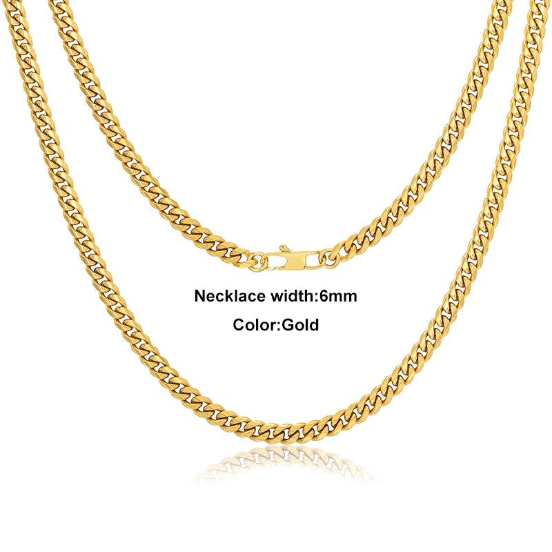 Cuban Link Chains Chokers Necklace For Men