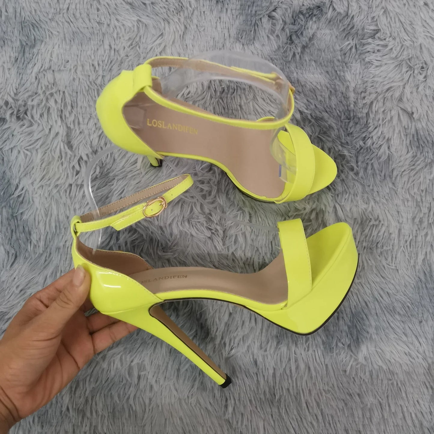 Supper Flash High Heels Patent Women's Sandals