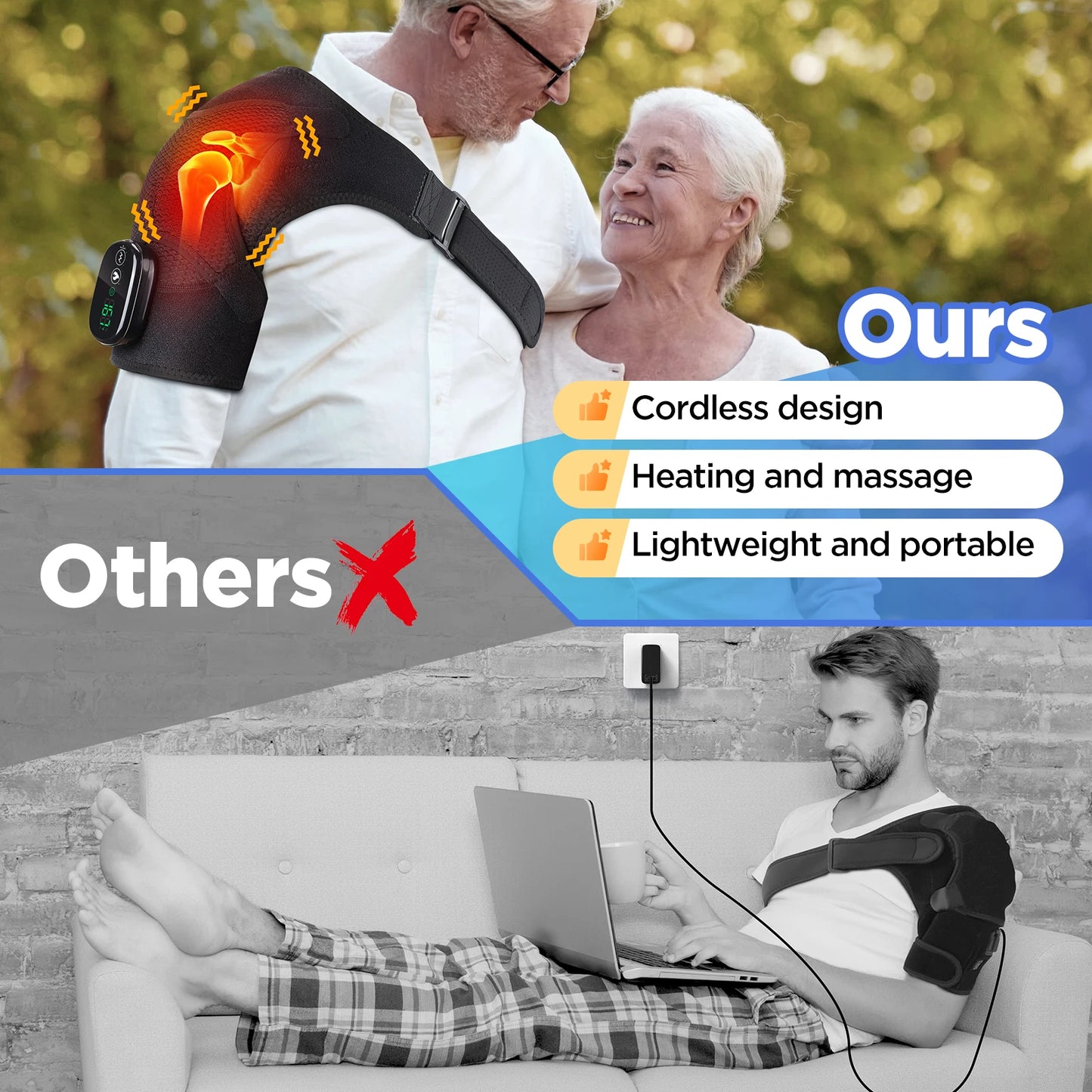 Heating Arm Shoulder Massage Belt