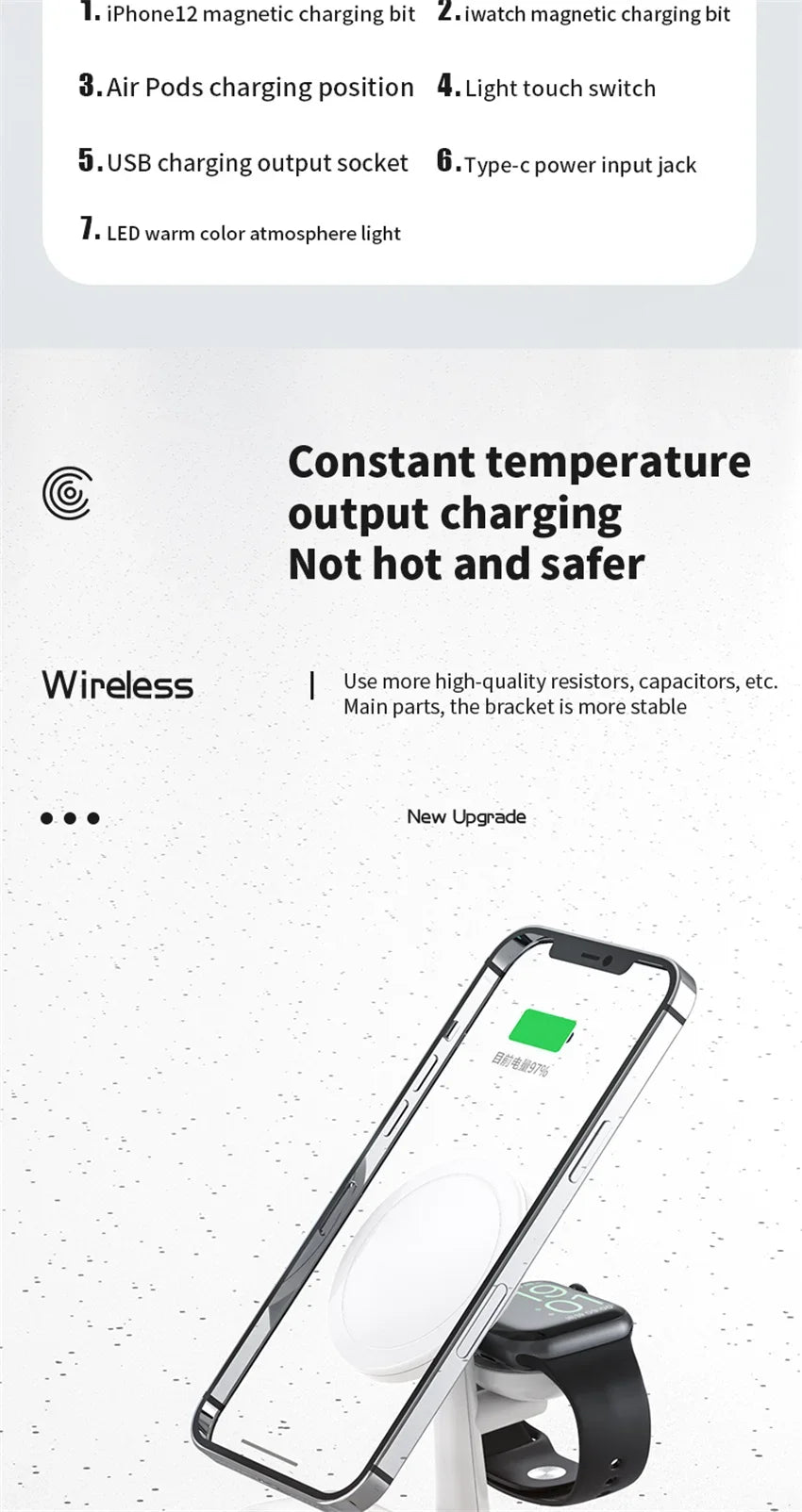 Magnetic Wireless Charger Stand