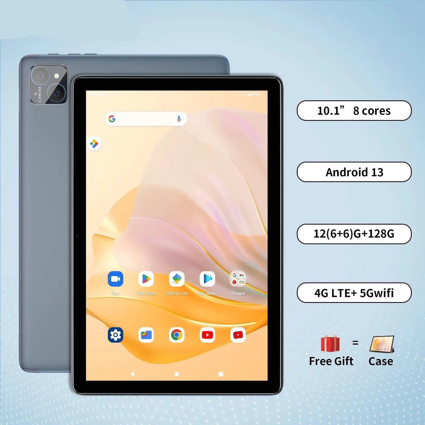 Android 14 Dual SIM Tablet