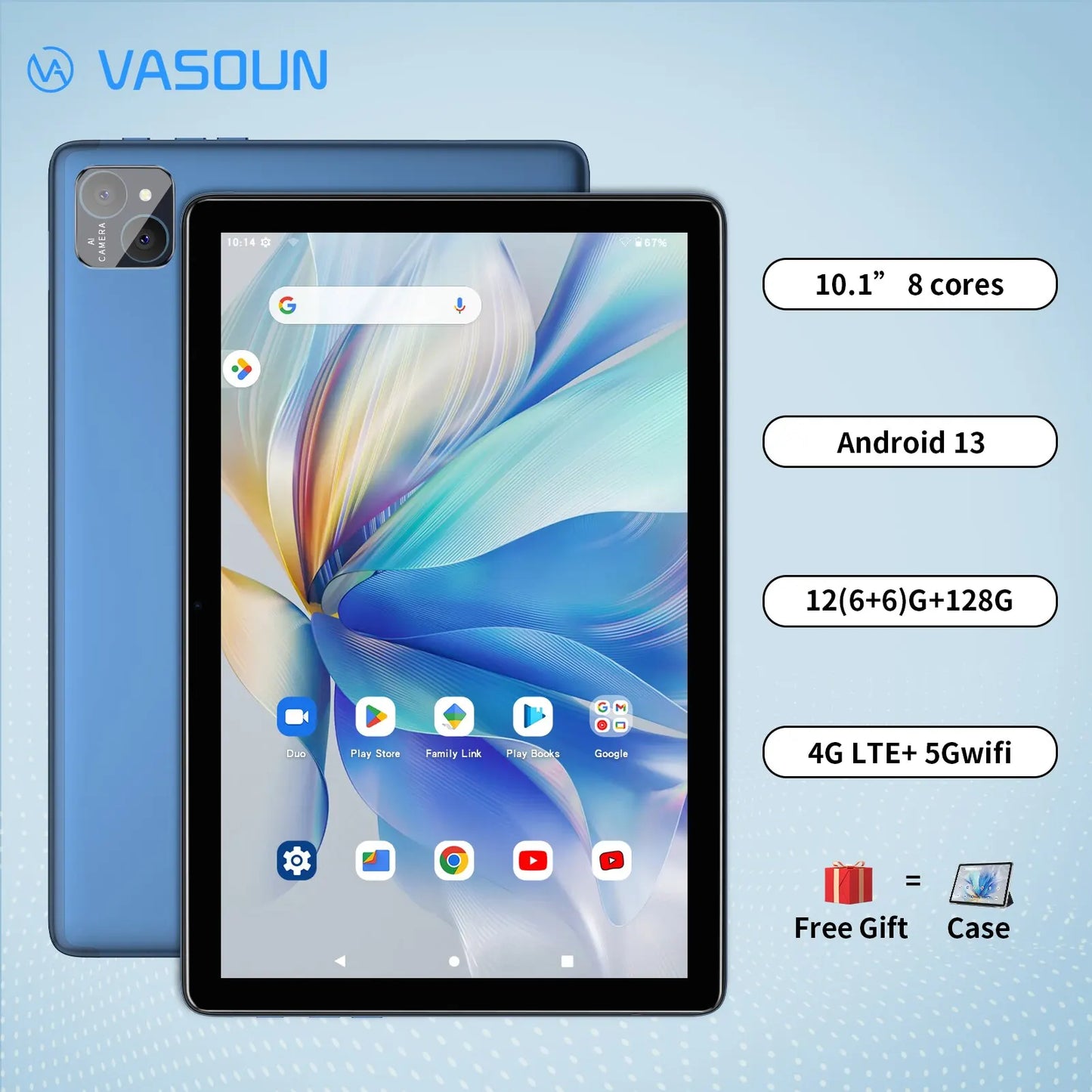 Android 14 Dual SIM Tablet