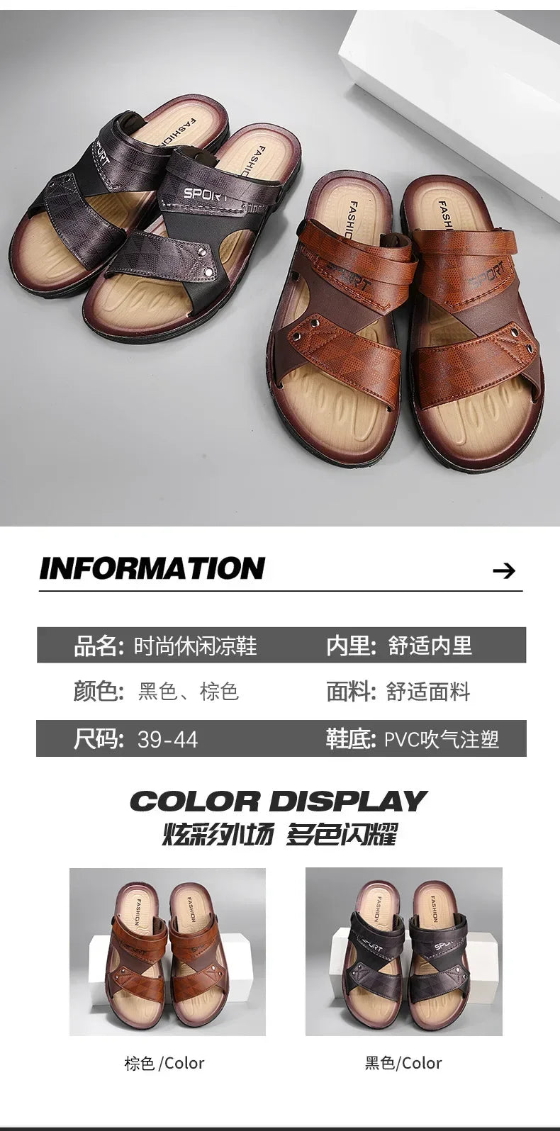 Luxury Slippers for Men Cheap Shoes
