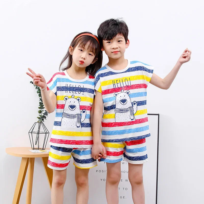 Unisex T-shirt Shorts 2PCS Set