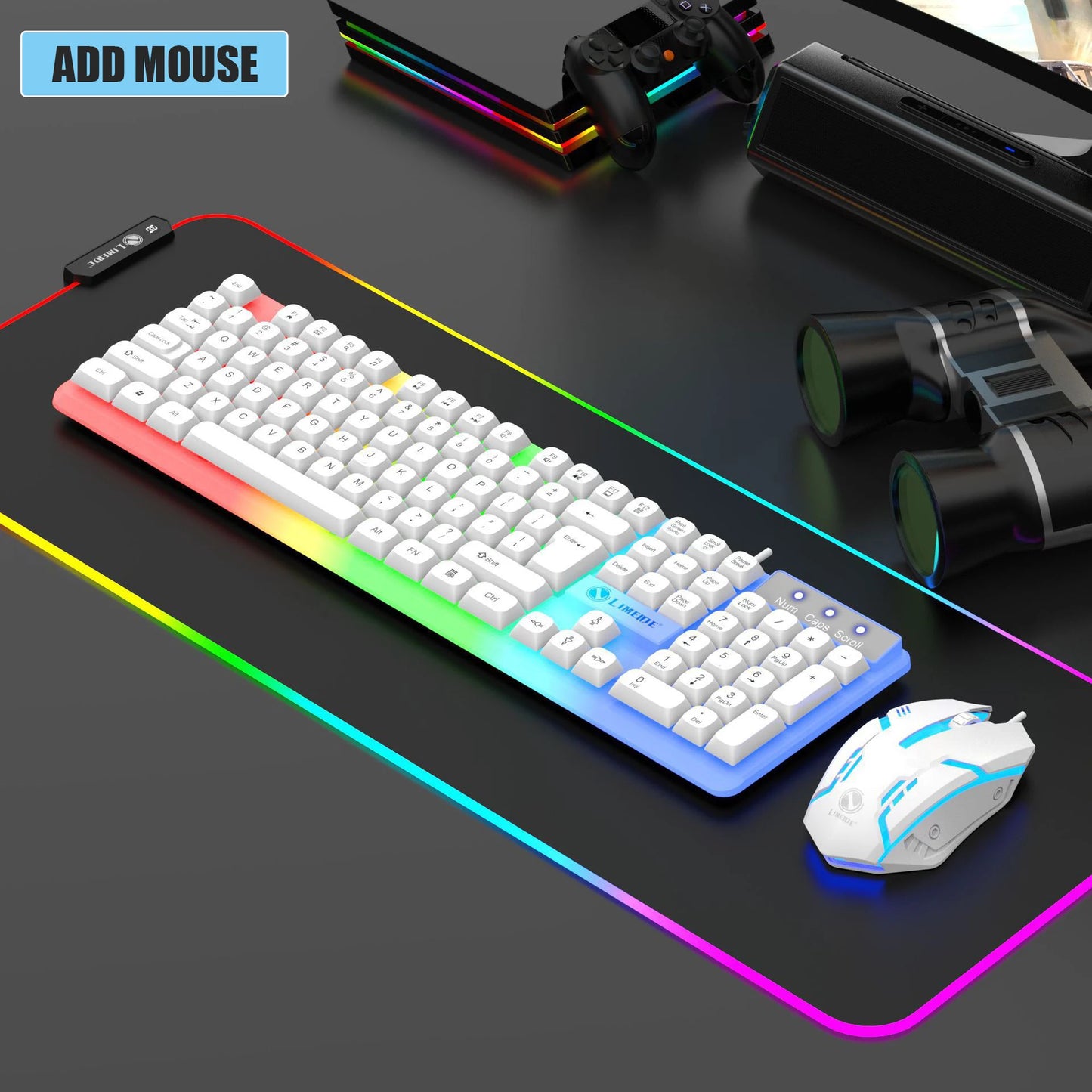 Illuminated keyboard & Mouse