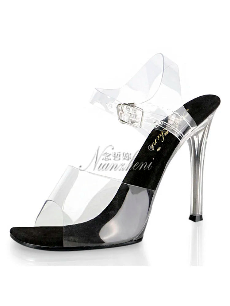 Rhinestone Soles Stripper Sandals