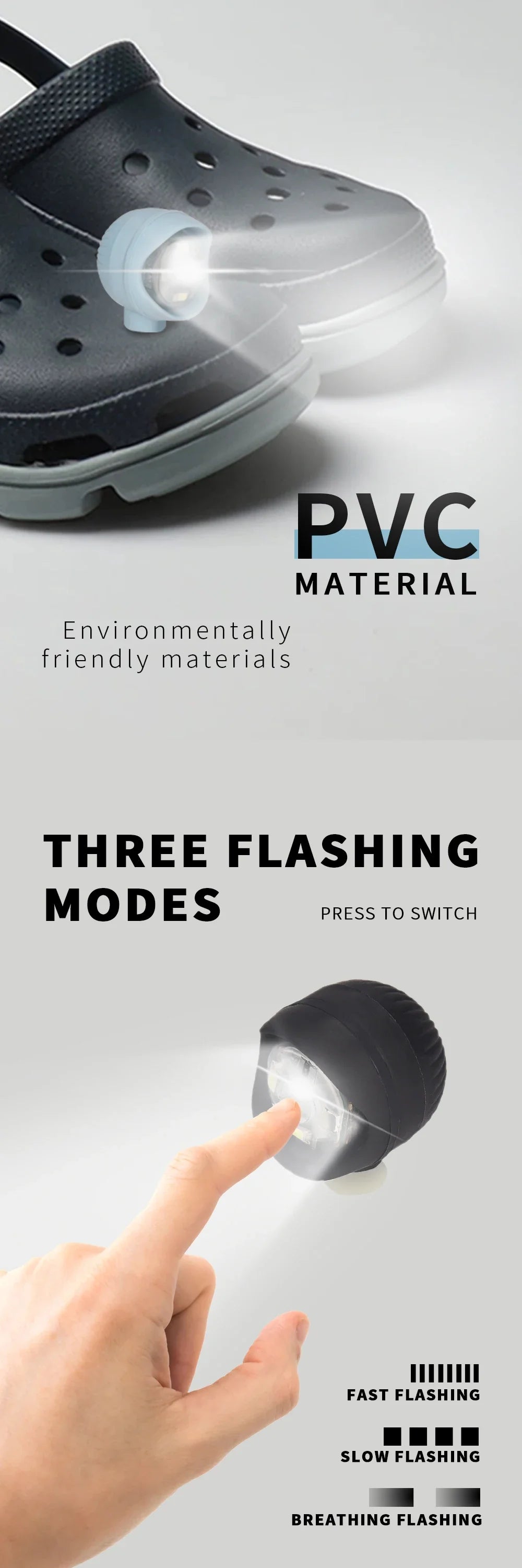 2Pcs/Set LED Shoe Light