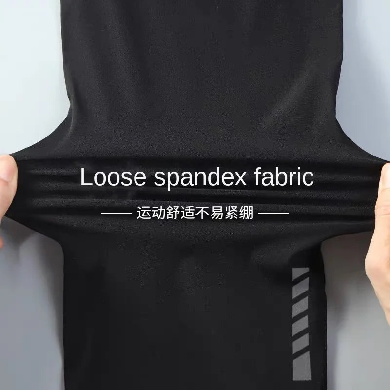 Thin Loose Elastic Healthy Sports Cropped Pants