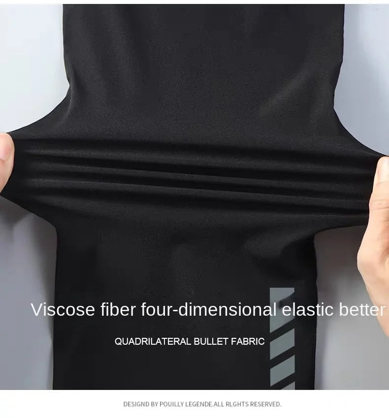 Thin Loose Elastic Healthy Sports Cropped Pants