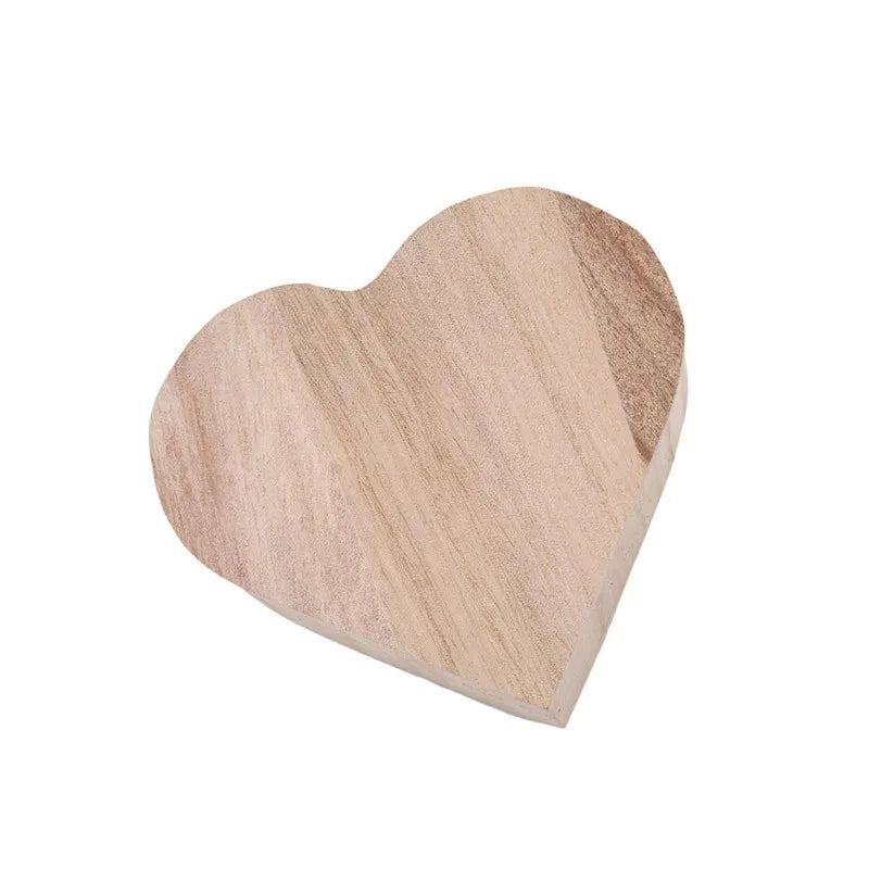 Heart Shape Wood Jewelry Box