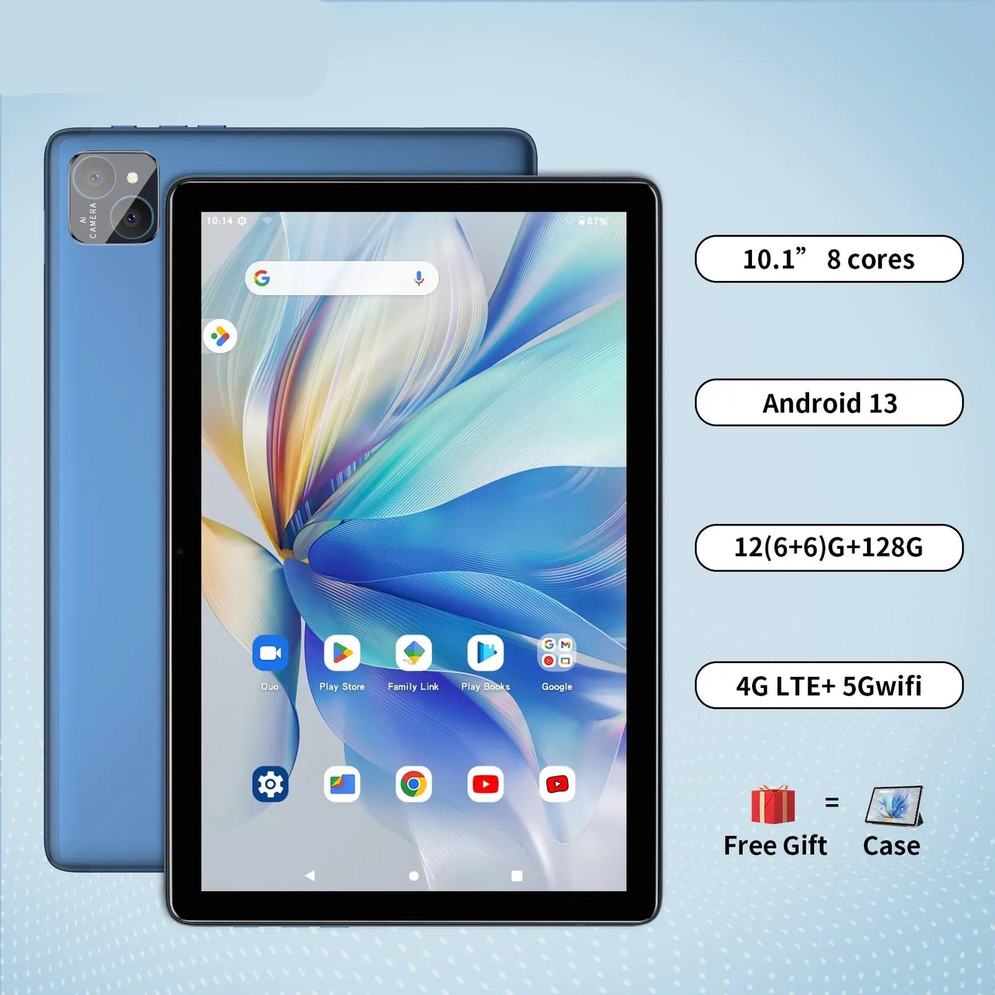 Android 14 Dual SIM Tablet