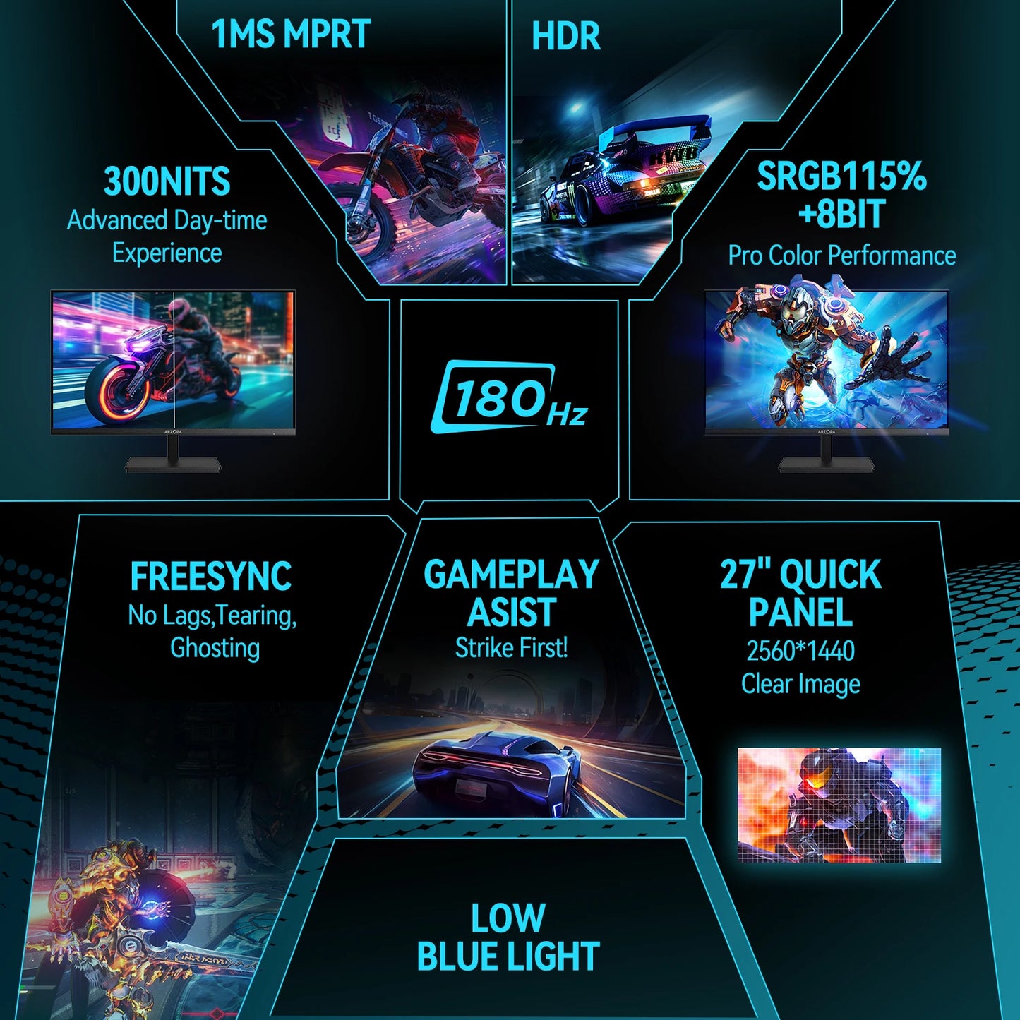27-inch 180Hz 2K Gaming Monitor