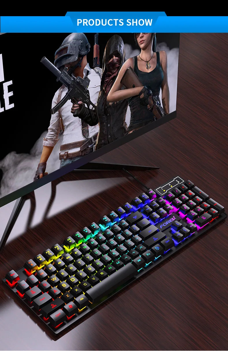 104 Keys Wired Gaming Keyboard