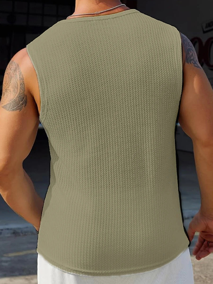 Men's Ribbed Sleeveless Tank Tops