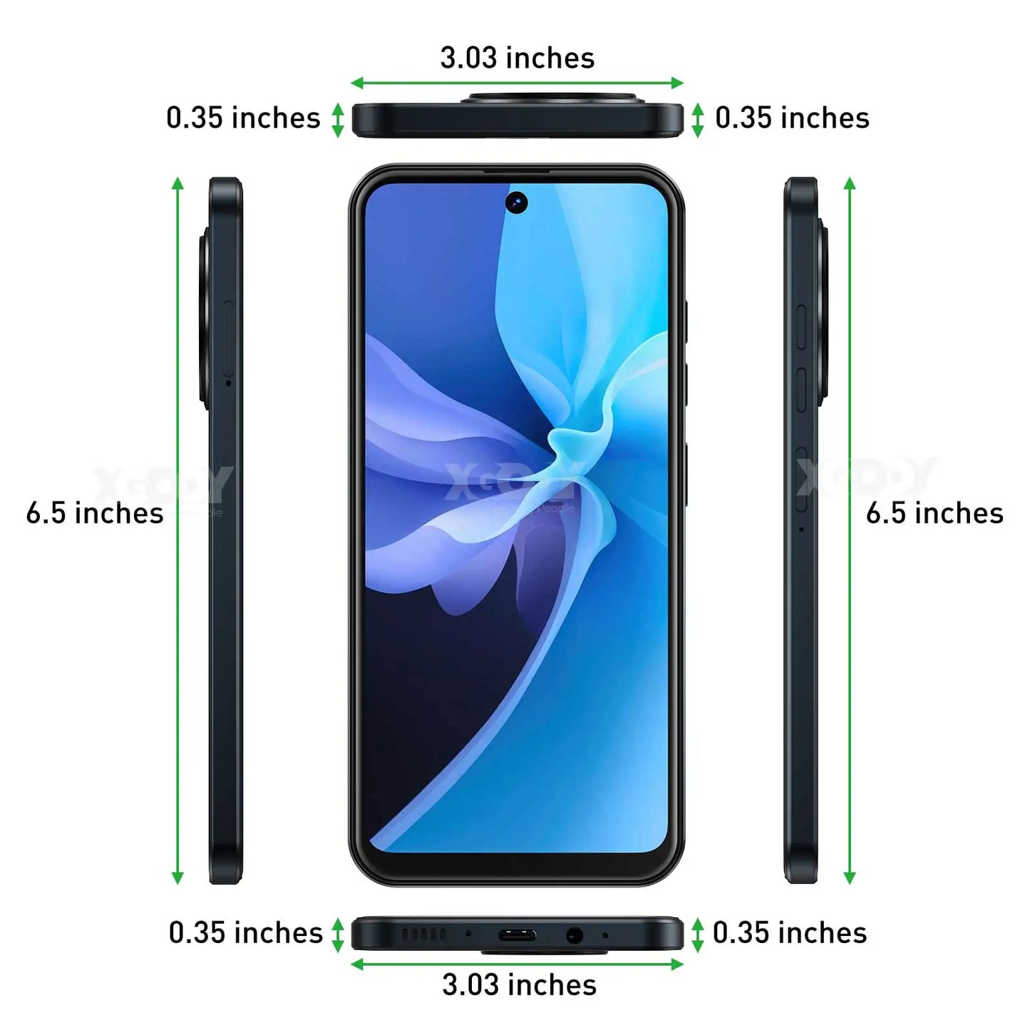 XGODY Android,6.5 inch Screen Smartphone