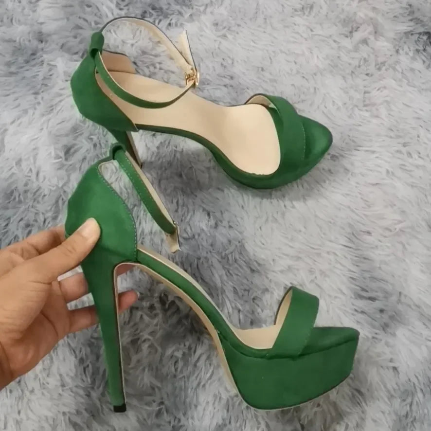 Supper Flash High Heels Patent Women's Sandals
