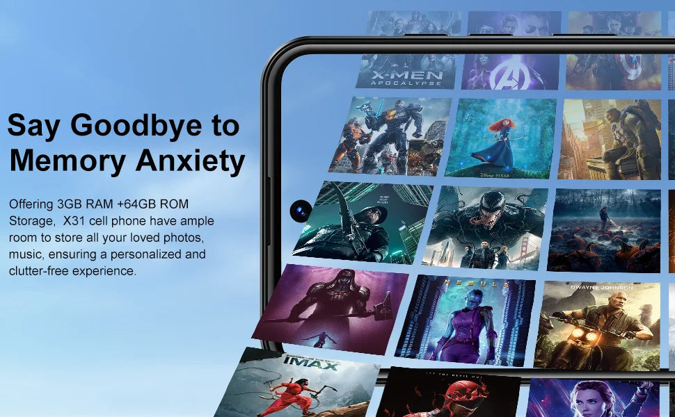 XGODY Android,6.5 inch Screen Smartphone