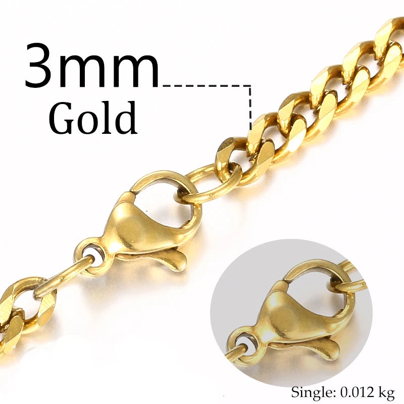 Cuban Link Chains Chokers Necklace For Men