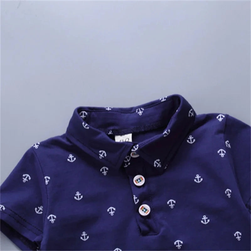 Kid's Boys Short Sleeve Shorts Set