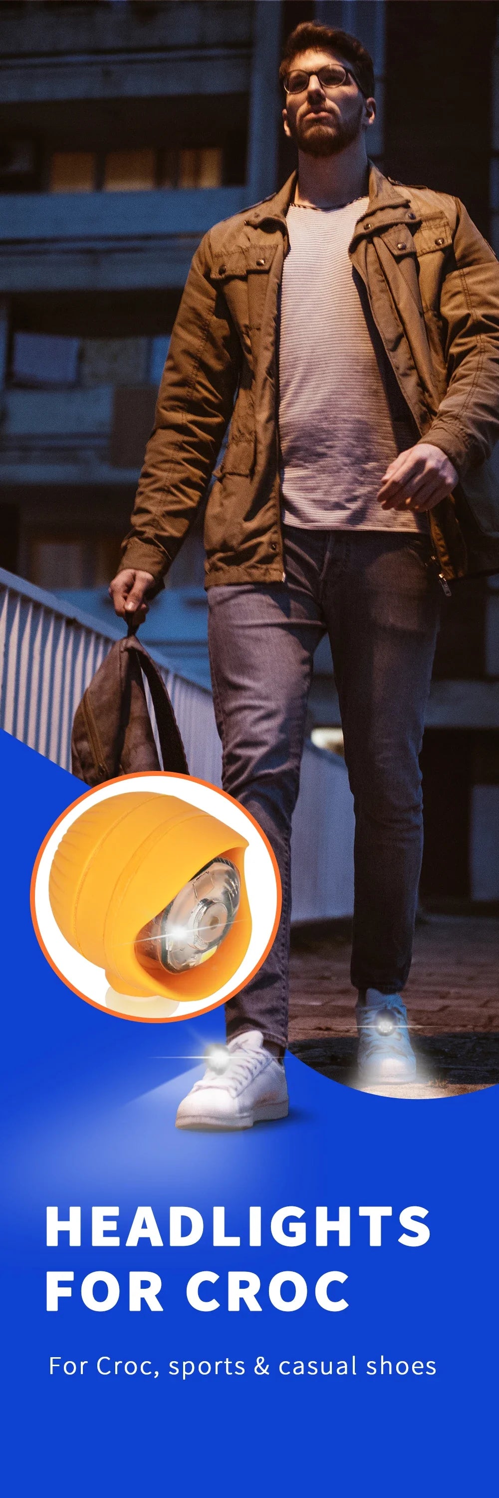 2Pcs/Set LED Shoe Light