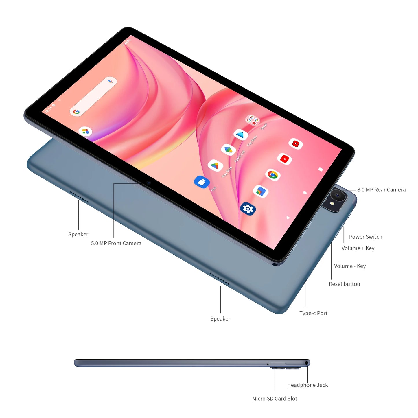 Android 14 Dual SIM Tablet