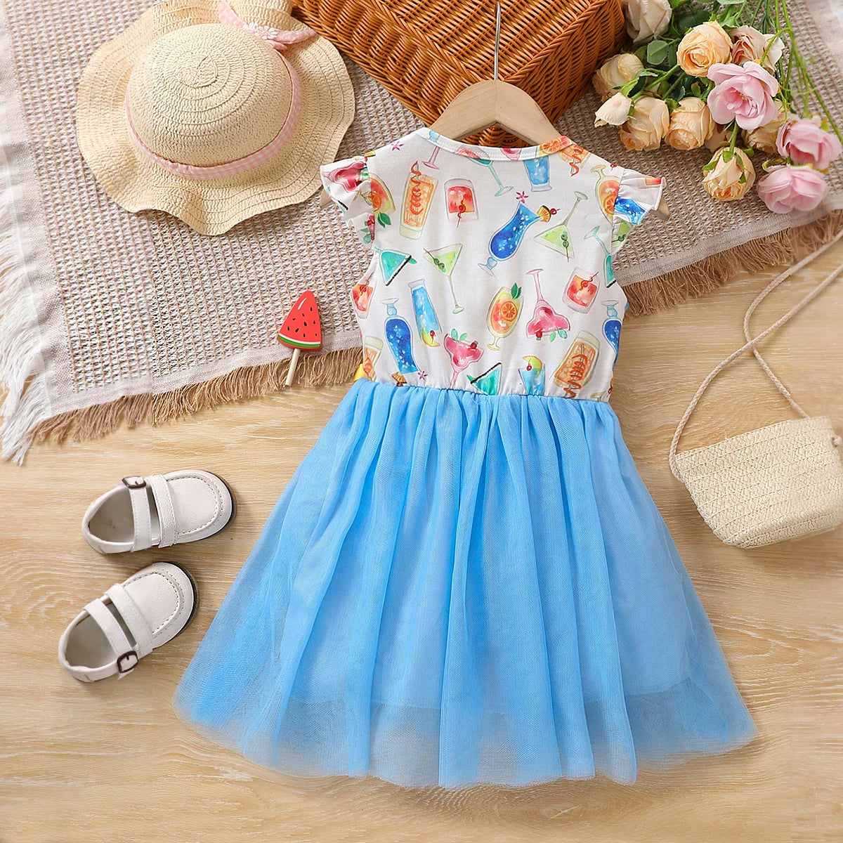 Cute Pattern Ball Gown Princess Dress